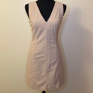 Theory Virgin Wool Pale Pink Mini Dress